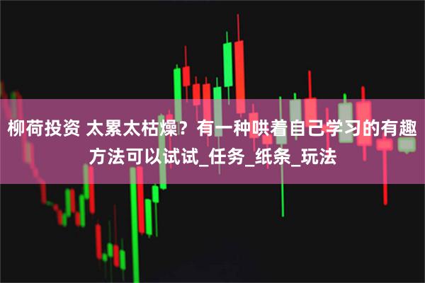 柳荷投资 太累太枯燥？有一种哄着自己学习的有趣方法可以试试_任务_纸条_玩法