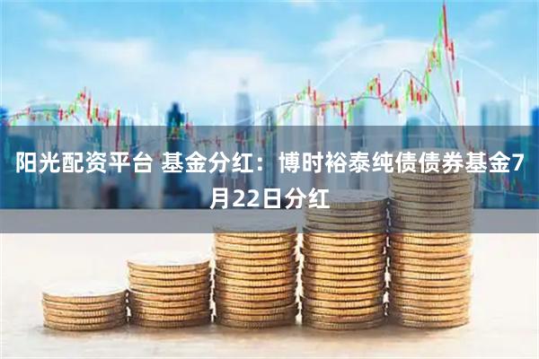 阳光配资平台 基金分红：博时裕泰纯债债券基金7月22日分红